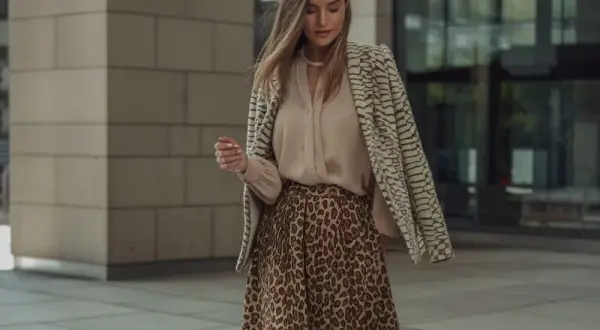 Jaka bluzka do spódnicy w panterkę, aby wyglądać stylowo i modnie?